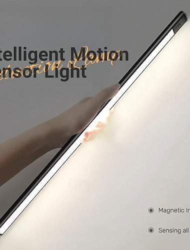  Luz do sensor de movimento led sem fio lâmpada de parede usb luzes noturnas led usb recarregáveis lâmpadas noturnas para armário de cozinha lâmpada guarda-roupa escada 10/20/30/40 cm