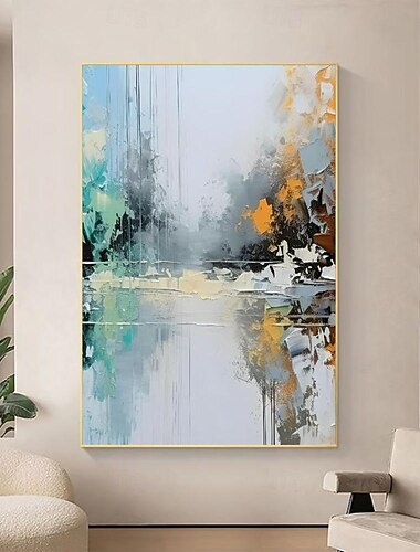  håndlaget oljemaleri lerret veggkunst dekorasjon vertikal moderne abstrakt kunst til hjemmet stue gang dekor rullet rammeløst ustrukket maleri