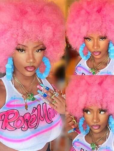  afro paruky pro černé ženy 10 palcová afro kudrnatá paruka 70. léta velké nadýchané a měkké přirozeně vypadající celoparfiek pro párty cosplay afro paruka Halloweenové paruky
