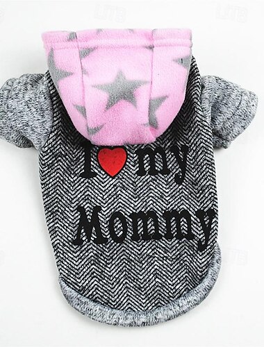  Hund Katze Kapuzensweatshirt Mode Niedlich Winter Warm Weich Waschbar Bequem Outdoor Sport Hundebekleidung for Bichon Frise Pudel Zwergspitz Baby Haustier Papillon