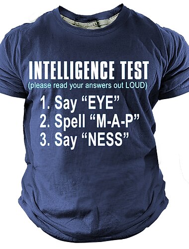  Hombre Graphic Letra Camiseta Manga Corta Camiseta Impresión 3D Cuello Barco Camisa Diario Design Casual Deporte Festivos Noche Negro Azul Marino Verde Ejército Primavera verano Ropa S M L XL 2XL 3XL