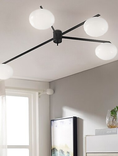  hängande lampa, glasklot mässing taklampa modern industrikonst tak ljuskrona nära tak armaturer för kök bondgård vardagsrum matsal sovrum