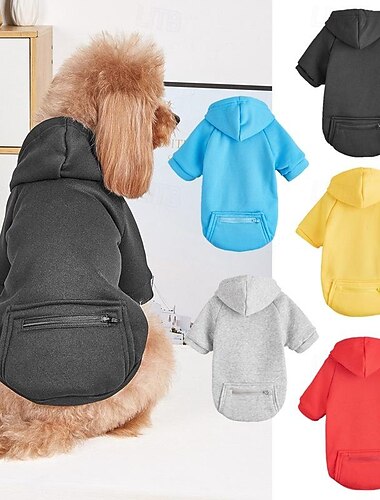  Kutyák Macskák Kapucnis felsőrész aranyos stílus Alkalmi Tél Meleg Légáteresztő Mekano Mosható Kényelmes Szabadtéri Alkalmi / Napi Kutyaruházat for bichon frisé Pomerániai törpespitz Kölyök kisállat
