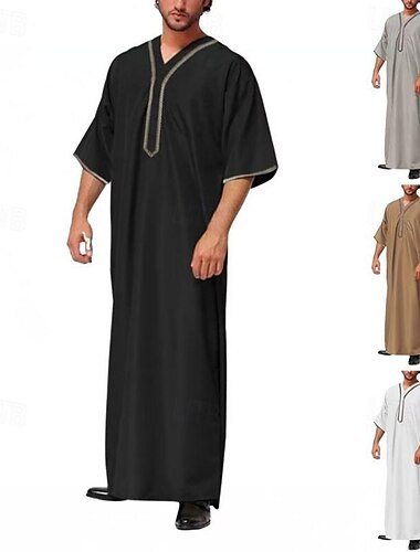  Herren Kleid Thobe / Jubba Religiös Saudi-Arabisch arabisch Muslim Ramadan Erwachsene Bluse