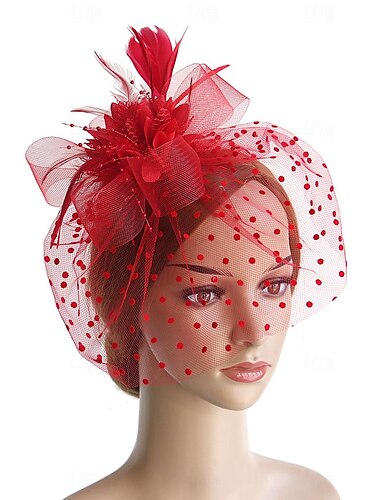  Retro Vintage 1950er 1920er Kopfschmuck Partykostüm Fascinator-Hut Hut Damen Maskerade Urlaub Veranstaltung / Fest Date Erwachsene Hut Ganzjahres