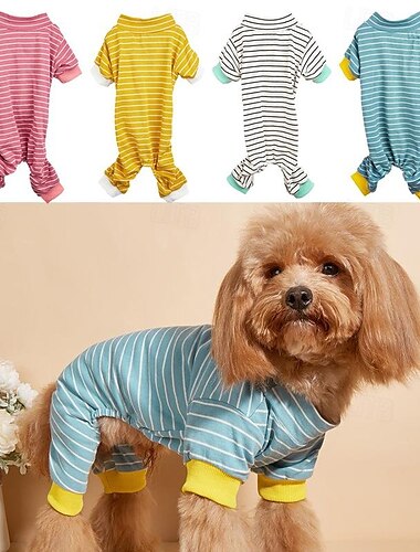  Honden Katten Pyjama Basic Casual Ademend Zacht Wasbaar Comfortabel Buiten Casual / Dagelijks Hondenkleding for Bichon Frise pomeranian kleine huisdieren Vlinder Small