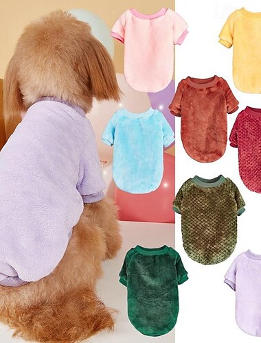  Cachorros Gatos Moletom Estilo bonito Casual Inverno Quente Respirável Macio Lavável Confortável Ao ar livre Casual / Diário Roupas para cães for Bichon Frise Pomerânia Animais de Pequeno Porte