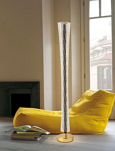  piękna krzywa talii akrylowa lampa podłogowa 46,8 cala 58,5 cala prostej akrylowej prostej lampy podłogowej z wtyczką przełącznika do sypialni salon gabinet gabinet pusty pokój