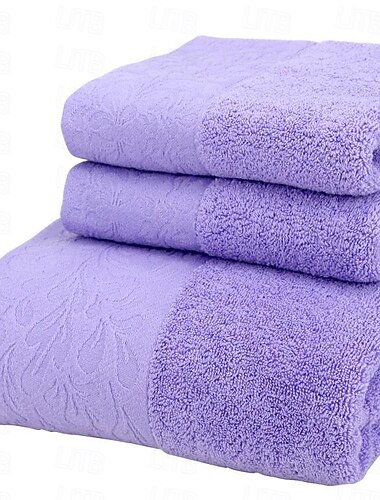  Conjunto de toalhas 100% algodão, 3 peças, secagem rápida, extra absorvente, conjunto de toalhas super macias, 1 lenço, 1 toalha esportiva, 1 toalha de banho