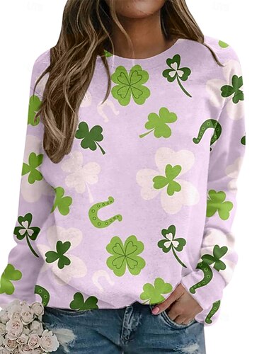 rua. Patrick's day shamrock irlandês moletom com capuz gráfico para mulheres e adultos estampa 3d 100% poliéster festa festival