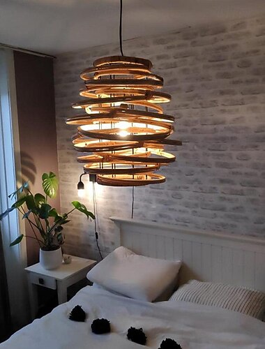  led hanglamp warm licht vintage traditioneel / klassiek globe design eetkamer slaapkamer 110-240v