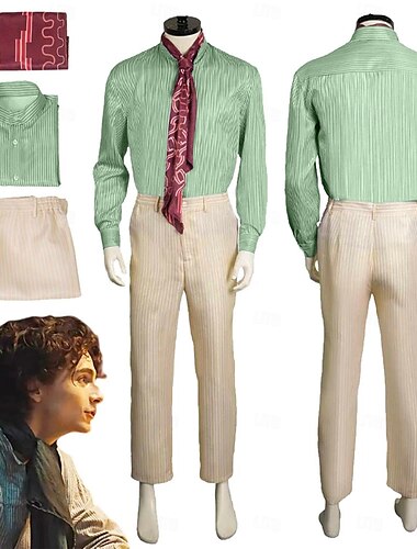  Charlie and the Chocolate Factory Wonka Willy Wonka Blouse / Shirt Pants Cosplay Costume Cosplay Movie Cosplay for Men's Boys Adults Kid's Carnival Masquerade
