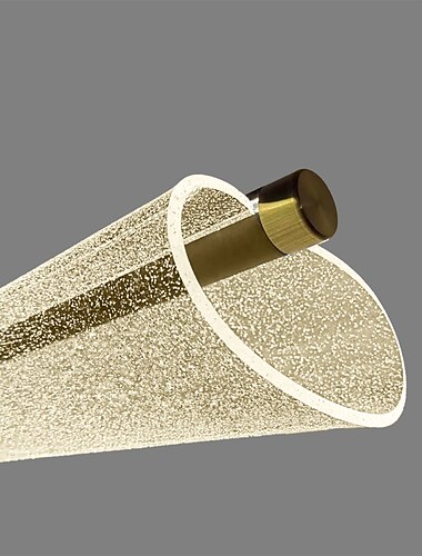  sospensione a led acrilico luce moderna regolazione continua 3 colori di luce 60/90/120 cm design singolo alluminio elegante isola minimalista finiture verniciate moderno stile nordico 110-240 v