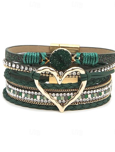  Armband Schmuck Retro Vintage Böhmische Boho PU-Leder Für Cosplay Herren Damen Modeschmuck Modeschmuck