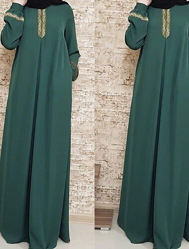 Damen Kleid Abaya Religiös Saudi-Arabisch arabisch Muslim Ramadan Graphic Erwachsene Kleid
