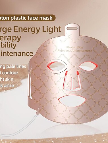  avancerad anti-aging led terapimask, djup reparation, kollagen boost, lugnar inflammation, blekning av fläckar, gör dig strålande och glödande