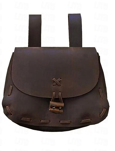  Retro vintage Middeleeuws zak Gordeltas Heuptas Viking Ranger Elf Kostuum Voor heren Dames Uniseks Keltisch Viking Fantasie Halloween Carnaval Maskerade Feest LARP Ren Faire Volwassenen Tas