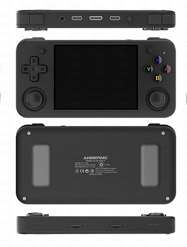  Anbernic RG35XX H Handheld-Spielekonsole, tragbarer Audio-Video-Player mit 3,5-Zoll-HD-Bildschirm, tragbare Retro-Spielekonsole mit Doppelwippe