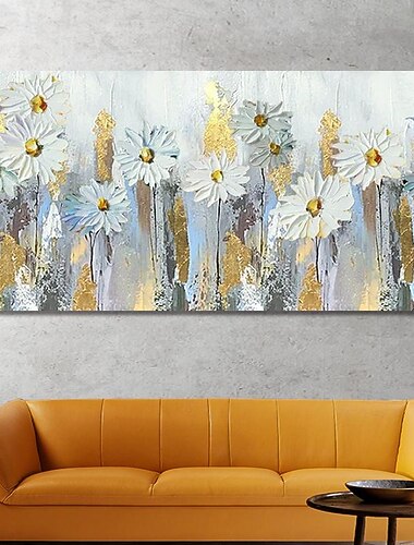  mintura pinturas a óleo de flores abstratas feitas à mão em tela arte de parede decoração imagem moderna para decoração de casa pintura sem moldura enrolada e não esticada