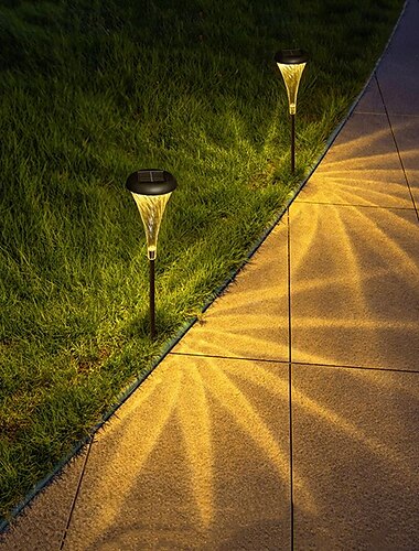  1 unidad de luces solares para exteriores, luces decorativas de suelo de gloria de la mañana, césped de jardín de villa, luces impermeables para césped de patio