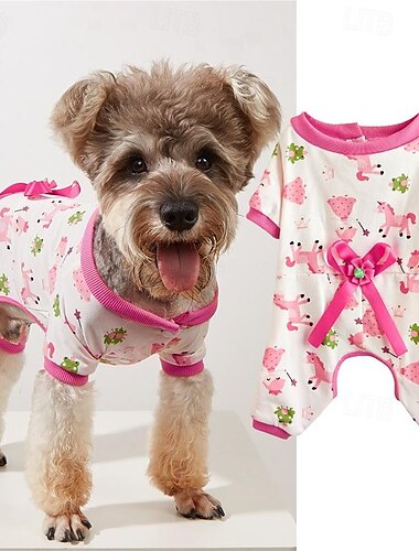  Hunde Katzen Pyjamas Kuschelig Brautkleider schlicht Winter Atmungsaktiv Weich Waschbar Komfortabel Outdoor Casual Hundebekleidung for Bichon Frise Spitz kleines Haustier Schmetterling Small