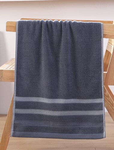  100% katoen 34*74cm absorberende gezichtshanddoeken, verdikte katoenen handdoeken voor heren, zeer absorberende handdoeken voor badkamers, sportscholen, hotels en spa's, effen badhanddoek