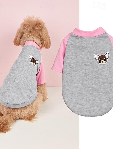  Hund Katze Hemd / T-Shirt Niedlich Lässig Winter Atmungsaktiv Weich Waschbar Bequem Outdoor Alltagstauglich Hundebekleidung for Bichon Frise Zwergspitz Baby Haustier Papillon Klein