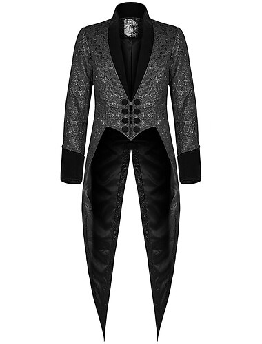  Punk & Gothic Mittelalterlich Mantel Maskerade Ren Faire Prinz Ritter Edelmann Herren königlich Steampunk Party / Abend Erwachsene Mantel