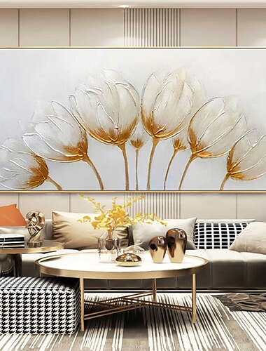  picturi în ulei cu flori abstracte realizate manual mintura pe pânză decor de artă de perete imagini moderne pentru decor interior pictură neîntinsă fără rame laminate