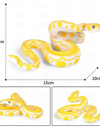 realistische Schlangenspielzeug-Gummischlangenfigur für Halloween-Streich-Requisiten, lebensechte Gummischlangen-Boa-Constrictor-Figuren, Vögel erschrecken, Garten-Requisiten,