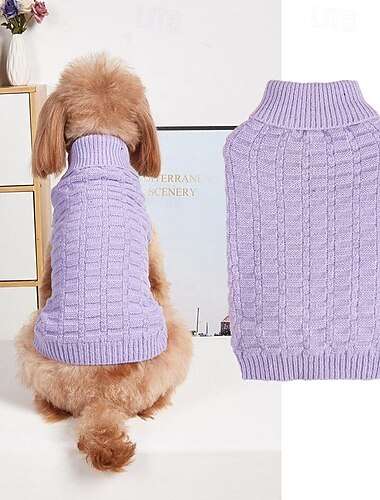  Hund Katze Pullover Jumper Niedlich Lässig Winter Atmungsaktiv Weich Waschbar Bequem Outdoor Alltagstauglich Hundebekleidung for Bichon Frise Zwergspitz Baby Haustier Papillon Klein