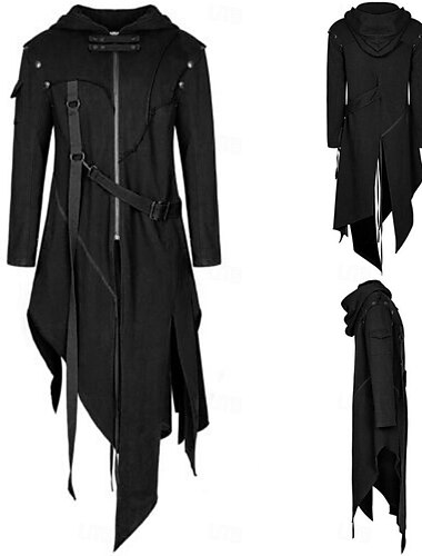  Punk & Gothique Médiéval Manteau Bal Masqué Chevalier Homme Fête / Soirée Adulte Manteau