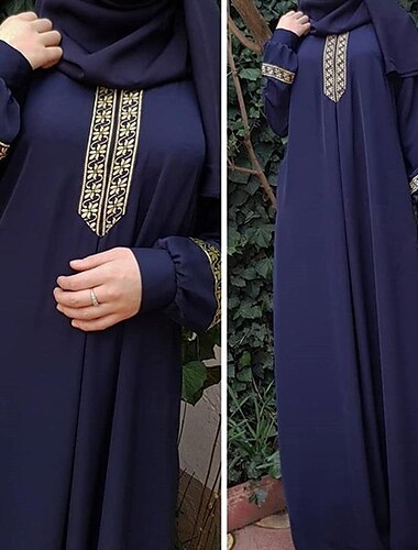  Damen Kleid Abaya Religiös Saudi-Arabisch arabisch Muslim Ramadan Graphic Erwachsene Kleid