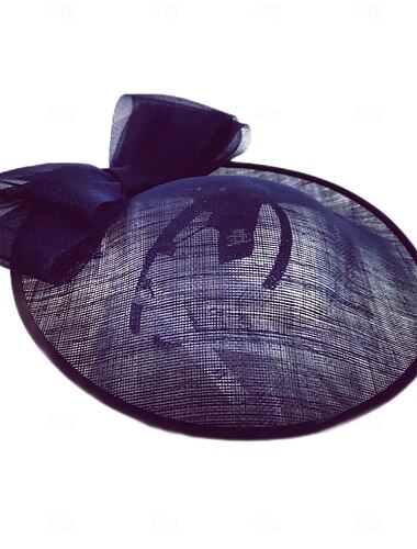  hoeden sinamay schotelhoed hoge hoed sinamay hoed bruiloft theekransje elegante bruiloft met strik hoofddeksel hoofddeksels