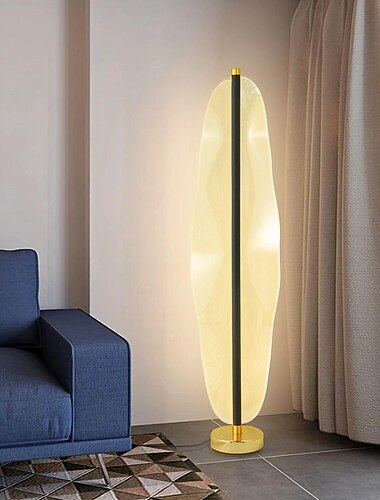  lampadaire acrylique moderne 47in 59in une variété de lampadaire simple en acrylique simple avec prise interrupteur pour chambre salon bureau d'étude pièce vide