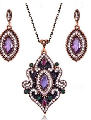  Conjuntos de joyas para mujer, collar de flores con incrustaciones de diamantes de imitación de estilo indio, conjunto de joyas de boda