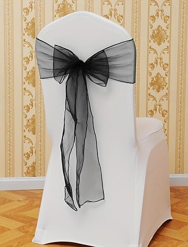  1 pieza de bandas para sillas, lazos para celebraciones de bodas, banquetes, restaurantes, hoteles, decoraciones traseras para sillas, decoración del hogar