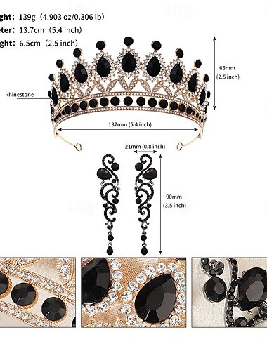  1 ensemble de bijoux en strass, masque de mascarade et boucles d'oreilles, bijoux de costume pour femmes
