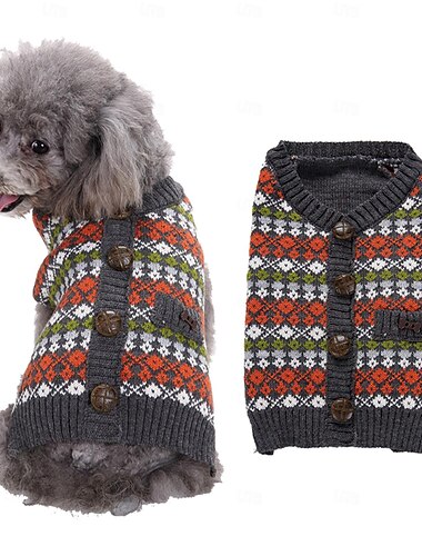  犬用 猫用 セーター ジャンパー かわいいスタイル カジュアル 冬 高通気性 ソフト 洗濯可 快適 アウトドア カジュアル／普段着 犬服 for ビジョンフリーゼ ポメラニアン 赤ちゃんサイズ パピヨン Small