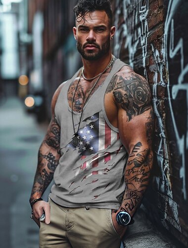  4. juli 2026 250. minnedag herre patriotisk patriot grafisk 3D-print amerikansk flagg veteran t-skjorte