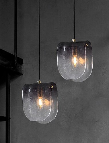  2-الضوء 17 cm تصميم واحد تصميم الجزيرة أضواء معلقة زجاج زجاج مطلي طلاء ملون الحديث أسلوب الشمال 110-120V 220-240V