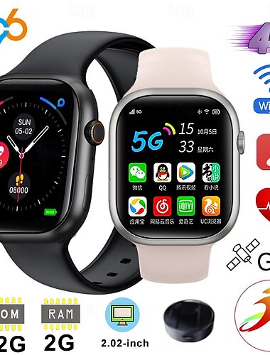  696 X9 Reloj inteligente 2.02 pulgada Pulsera inteligente Bluetooth Podómetro Recordatorio de Llamadas Monitor de Pulso Cardiaco Compatible con Android iOS Mujer Hombre Llamadas con Manos Libres