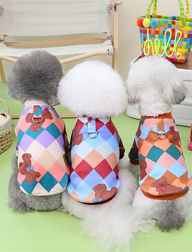  Prodotti per cani Prodotti per gatti Felpe con cappuccio Adorabile Cartone animato Inverno Traspirante Morbido Lavabile Comodo Molto spesso Esterno Da giorno Casual / quotidiano Marcia Abbigliamento