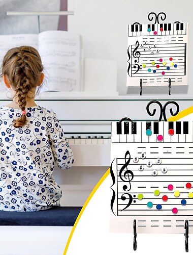  magnetisk torr radera tavla notläsning borad musiklektioner pianolärare musik klassrum musik anteckningstavla
