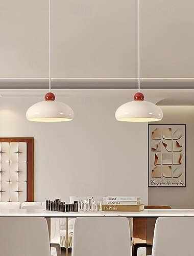  lampade a sospensione a led 35 cm 3 colori di luce design singolo lampada a sospensione design a isola finiture verniciate in metallo sala da pranzo moderna contemporanea camera da letto 85-265v
