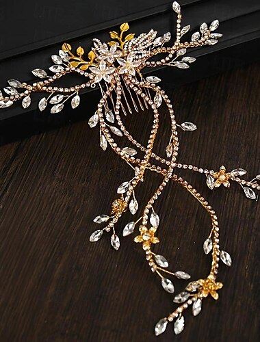  Stirnbänder Kopfschmuck Kopfbedeckung Aleación Hochzeit Brautkleidung Mit Strass Blume Kopfschmuck Kopfbedeckung