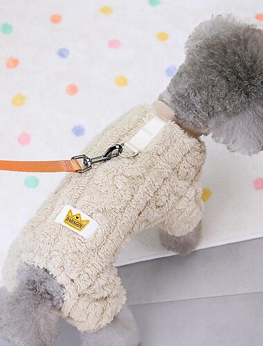  Hund Katze Overall Mode Niedlich Winter Warm Weich Waschbar Bequem Outdoor Sport Hundebekleidung for Bichon Frise Pudel Zwergspitz Baby Haustier Papillon