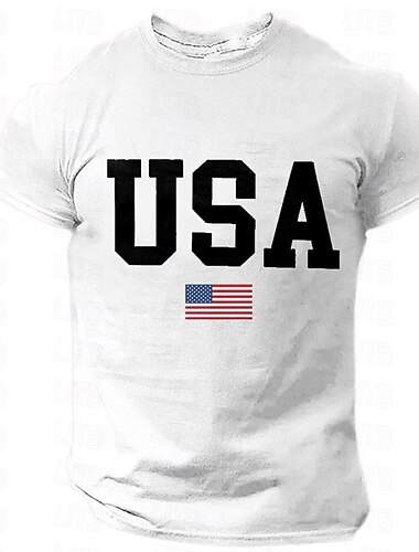  Veterans Day Herren Patriot Patriotischer Veteran USA Nationalflagge T-Shirt Tee Oberteil Baumwolle Kurzarm Grafikshirt Heather Grau Schwarz Weiß Bequemes Tee Sport Outdoor Feiertagsmode Designer