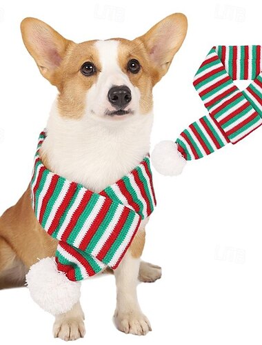  Honden Katten Haaraccessoires Honden slabbetjes sjaal leuke Style Casual Winter Warm Ademend Zacht Wasbaar Comfortabel Buiten Casual / Dagelijks Hondenkleding for Bichon Frise pomeranian kleine