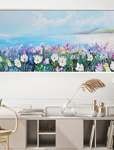  Hand painted flowers canvas oil paintings modern wedding decor flowers tree oil Painting Wall art landscape Painting for living room home decor bedroom ready to hang or canvas
